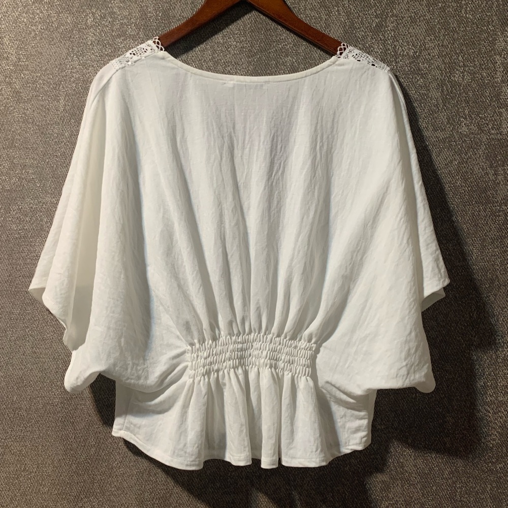 Zara White Too with Lace Trim - size S - Picture 4 of 4
